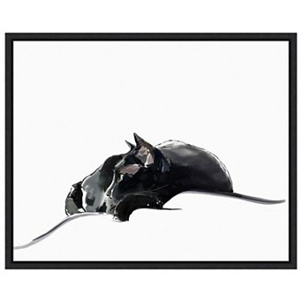 Asher III by Emily Kalina Framed Canvas Wall Art Print