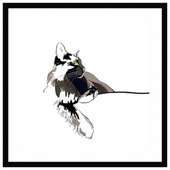 Asher I by Emily Kalina Wood Framed Wall Art Print