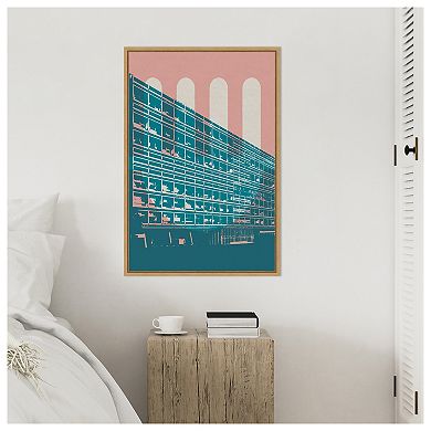 Architecture V by Gary William Framed Canvas Wall Art Print