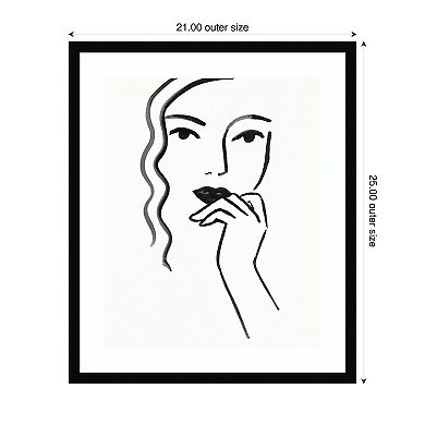 Athene II by Victoria Borges Wood Framed Wall Art Print