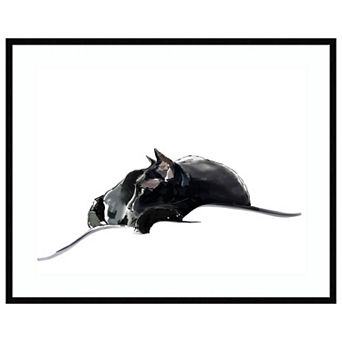 Asher III by Emily Kalina Wood Framed Wall Art Print