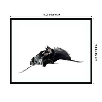 Asher III by Emily Kalina Wood Framed Wall Art Print