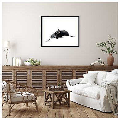Asher III by Emily Kalina Wood Framed Wall Art Print