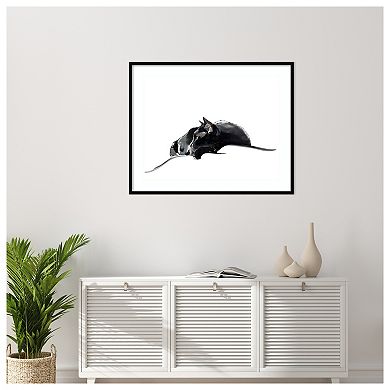 Asher III by Emily Kalina Wood Framed Wall Art Print