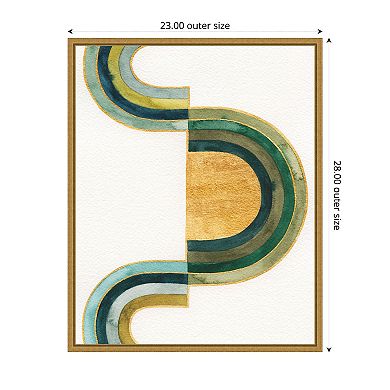 Analogous Arches III by Grace Popp Framed Canvas Wall Art Print