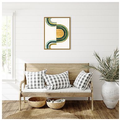 Analogous Arches III by Grace Popp Framed Canvas Wall Art Print