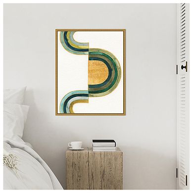 Analogous Arches III by Grace Popp Framed Canvas Wall Art Print