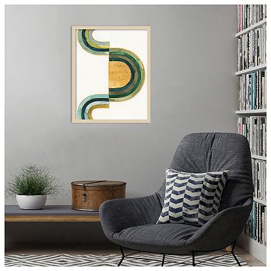 Analogous Arches III by Grace Popp Wood Framed Wall Art Print