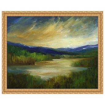 Ancient Retreat by Sheila Finch Wood Framed Wall Art Print