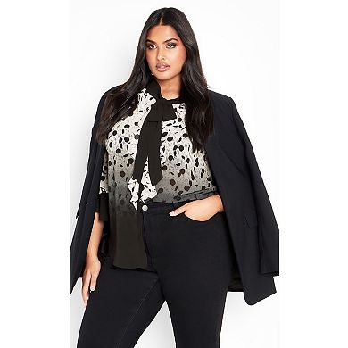 Avenue Women's Plus Size Cassie Frill Shirt