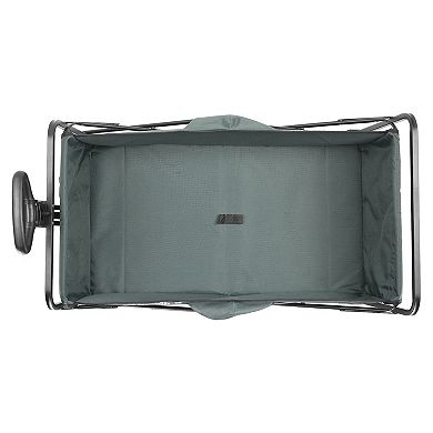 EchoSmile 4.06 cu. ft. Fabric Portable Garden Cart with Adjustable Rolling Wheels