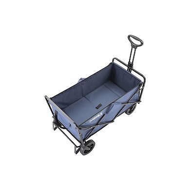 EchoSmile 4.06 cu. ft. Fabric Portable Garden Cart with Adjustable Rolling Wheels