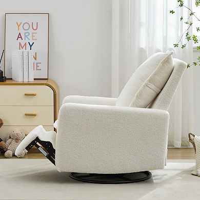 Merax Swivel Rocker Recliner Chair, Glider Rocker Recliner