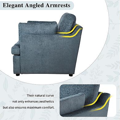 Merax Oversized Accent Chair - Comfortable Armrest Cushions