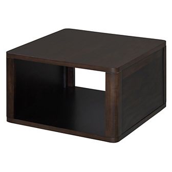 Merax Square Coffee Table for Living Room in Natural Farmhouse Coffee Table