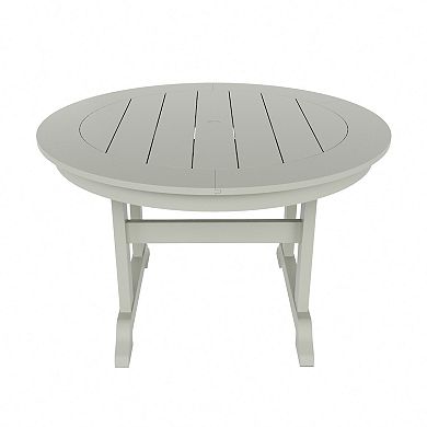 Westintrends 47" Outdoor/patio Round Dining Table