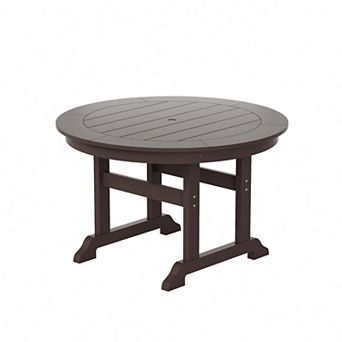 Westintrends 47" Outdoor/patio Round Dining Table