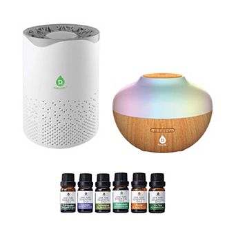 True HEPA Air Purifier, Essential Oil Diffuser & 6-Pack Essential Oils