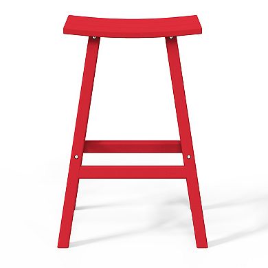 Westintrends 29" height Outdoor / Patio Saddle bar stool