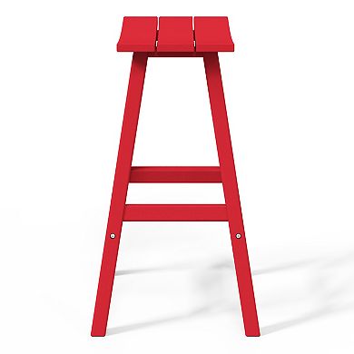 Westintrends 29" height Outdoor / Patio Saddle bar stool