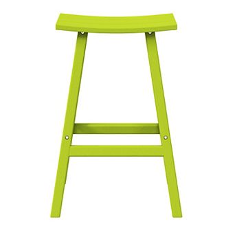 Westintrends 29" height Outdoor / Patio Saddle bar stool