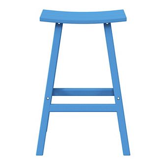 Westintrends 29" height Outdoor / Patio Saddle bar stool