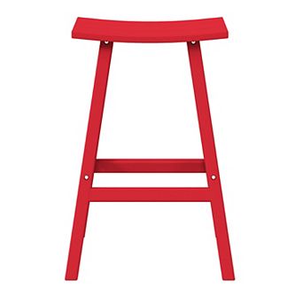Westintrends 29" height Outdoor / Patio Saddle bar stool