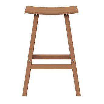 Westintrends 29" height Outdoor / Patio Saddle bar stool