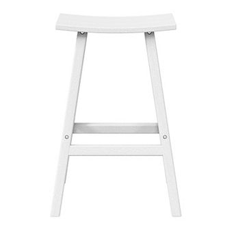 Westintrends 29" height Outdoor / Patio Saddle bar stool