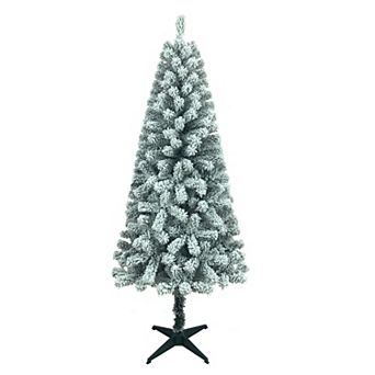 St. Nicholas Square® 6-ft. Pre-Lit Flocked Artificial Christmas Tree