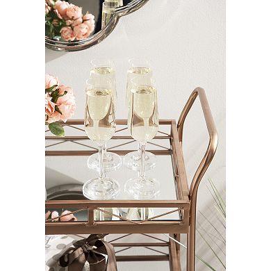Ketia Metal Tray Bar Cart