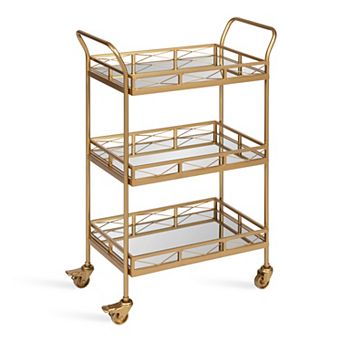 Ketia Metal Tray Bar Cart