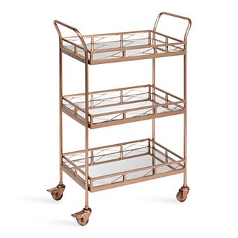 Ketia Metal Tray Bar Cart