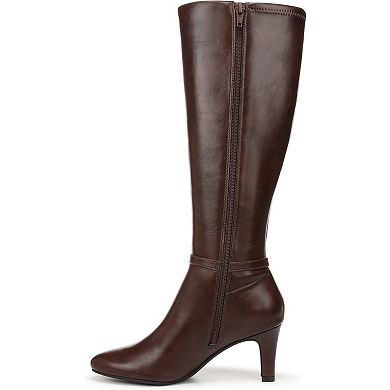 LifeStride Galant Women's Faux Leather Zip Knee-High Boots