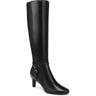 LifeStride Galant Women's Faux Leather Zip Knee-High Boots in Regular, Wide and Extra Wide Calf