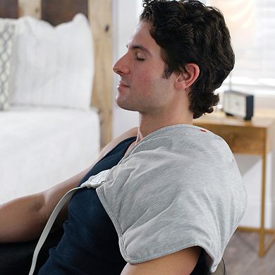 Sharper Image Calming Heat Contour Heating Pad