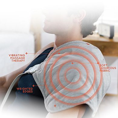 Sharper Image Calming Heat Contour Heating Pad