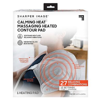 Sharper Image Calming Heat Contour Heating Pad
