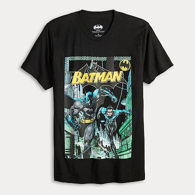 Batman & Robin Vintage Comic Art Graphic Tee