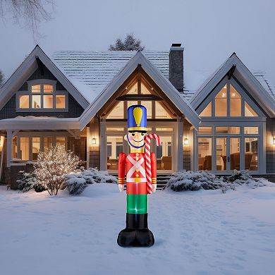 St. Nicholas Square 10-ft. LED Inflatable Nutcracker Outdoor Decor