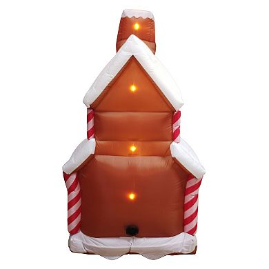 St. Nicholas Square 6-ft. LED Inflatable Gingerbread House Outdoor Decor