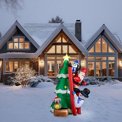 St. Nicholas Square 6-ft. LED Inflatable Tree Decorating Outdoor Decor