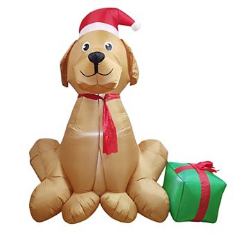 St. Nicholas Square® 7-ft. LED Inflatable Dog Outdoor Decor
