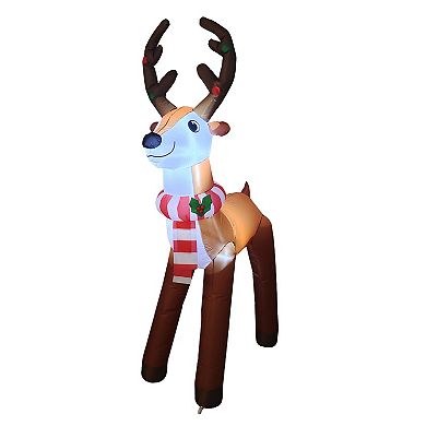 St. Nicholas Square 6-ft. LED Inflatable Reindeer Outdoor Decor