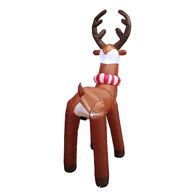 St. Nicholas Square 6-ft. LED Inflatable Reindeer Outdoor Decor
