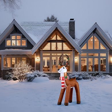 St. Nicholas Square 6-ft. LED Inflatable Reindeer Outdoor Decor
