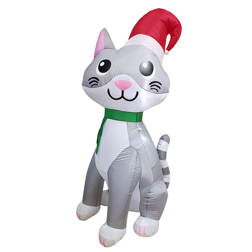 St. Nicholas Square® 6-ft. LED Inflatable Cat Outdoor Decor