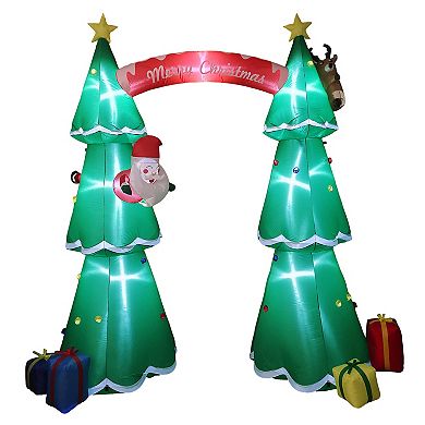 St. Nicholas Square 8-ft. LED Inflatable Merry Christmas Outdoor Decor