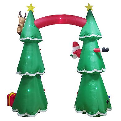 St. Nicholas Square 8-ft. LED Inflatable Merry Christmas Outdoor Decor