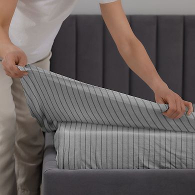 Martex Cationic Solid Twin XL Blue Sheet Set